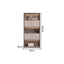 robust shelf shelving large capacity wood bookcase kaguyasuCWG K054 detailed images 1