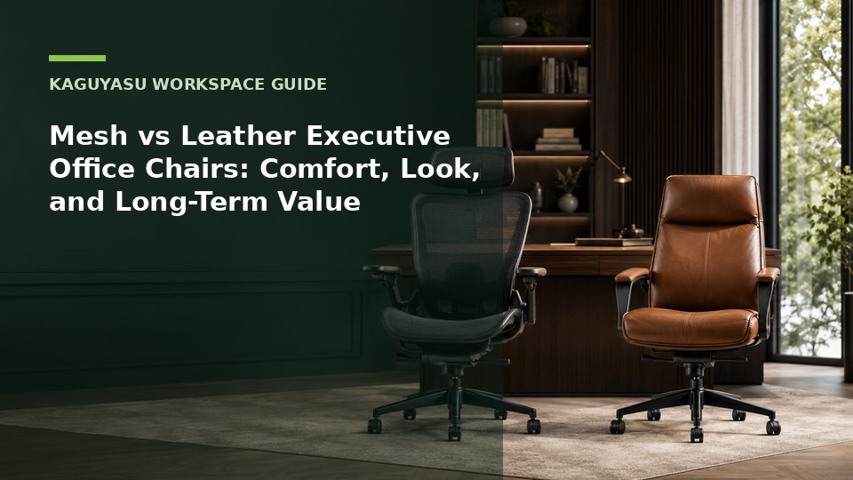 Mesh vs leather executive office chairs compared
