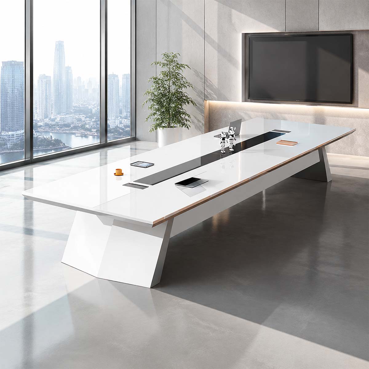big office table contemporary executive computer workstationHYZ 2036 main images 1