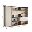 Bücherregal | Vitrine mit Glastüren und Beleuchtung