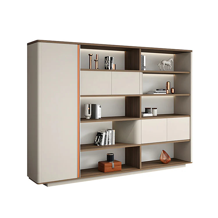 bookcase display cabinet with glass doors and lights kaguyasuMG LBG CH31 main images 2
