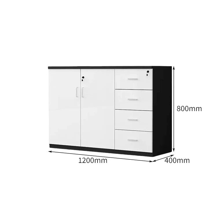 chic sideboard cabinet lockable bookcase kaguyasuCWG C077 detailed images 16