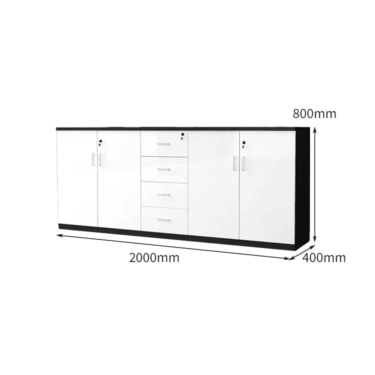 chic sideboard cabinet lockable bookcase kaguyasuCWG C077 detailed images 19