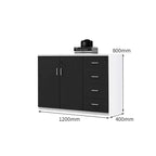 chic sideboard cabinet lockable bookcase kaguyasuCWG C077 detailed images 2