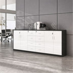 chic sideboard cabinet lockable bookcase kaguyasuCWG C077 main images 2