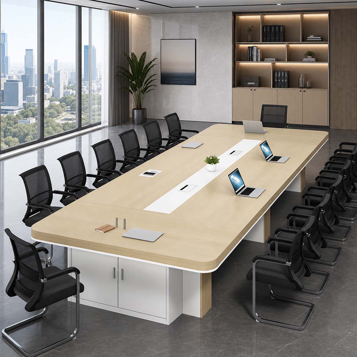 collaborative meeting table large modern office computer deskHYZ 1048 main images 5