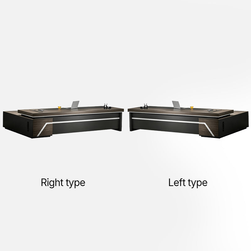 detailed image multifunctional president desk with power outlet pc ventilation LBZ M015 9