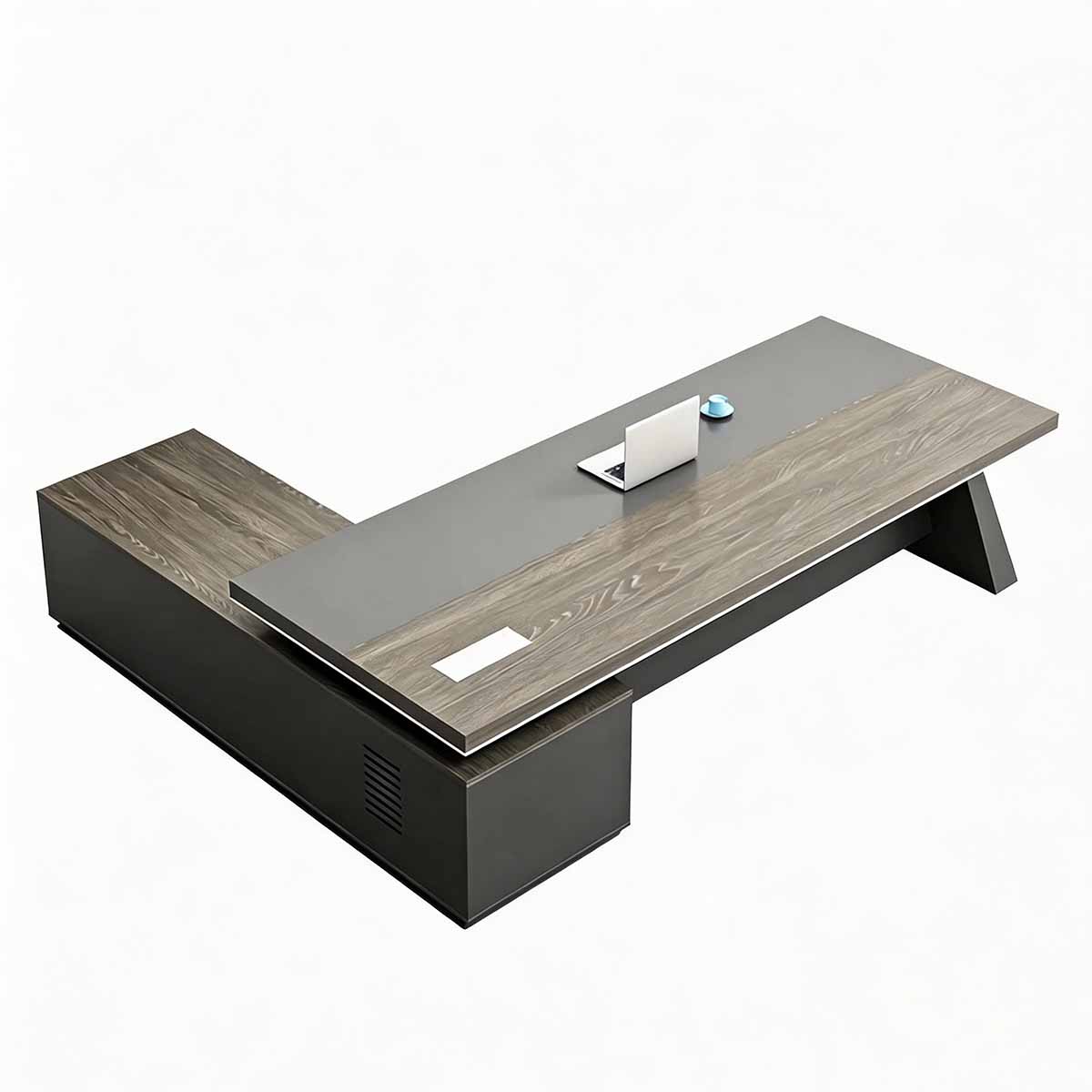 executive desk real wood l shaped office desk kaguyasuLBZ 1065 main images 3