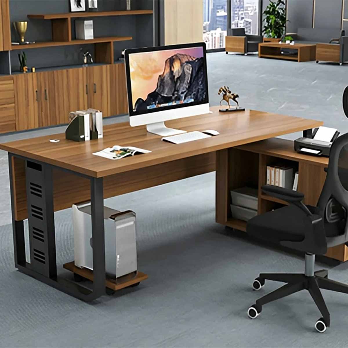 executive desk wooden desk with drawers kaguyasuLBZ K019 main images 5 Hauptbild