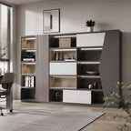 executive wooden bookcase cabinets and display cabinets kaguyasuLBG K039 main images 2