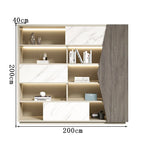 executive wooden bookcase cabinets and display cabinets kaguyasuLBG K039 main images 8