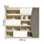 executive wooden bookcase cabinets and display cabinets kaguyasuLBG K039 main images 8
