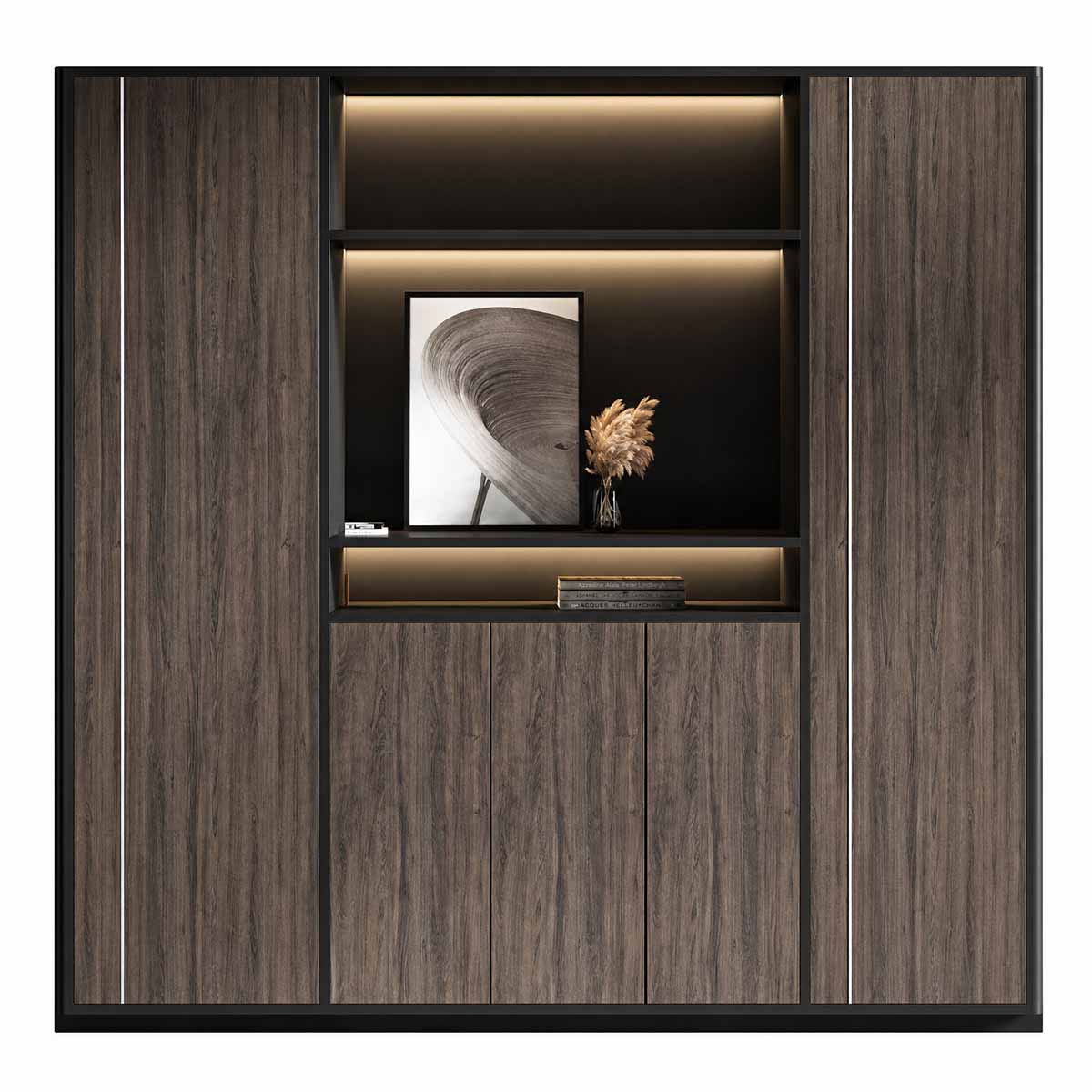 Walnut Desk - Executive Desk with Credenza - product image 7
