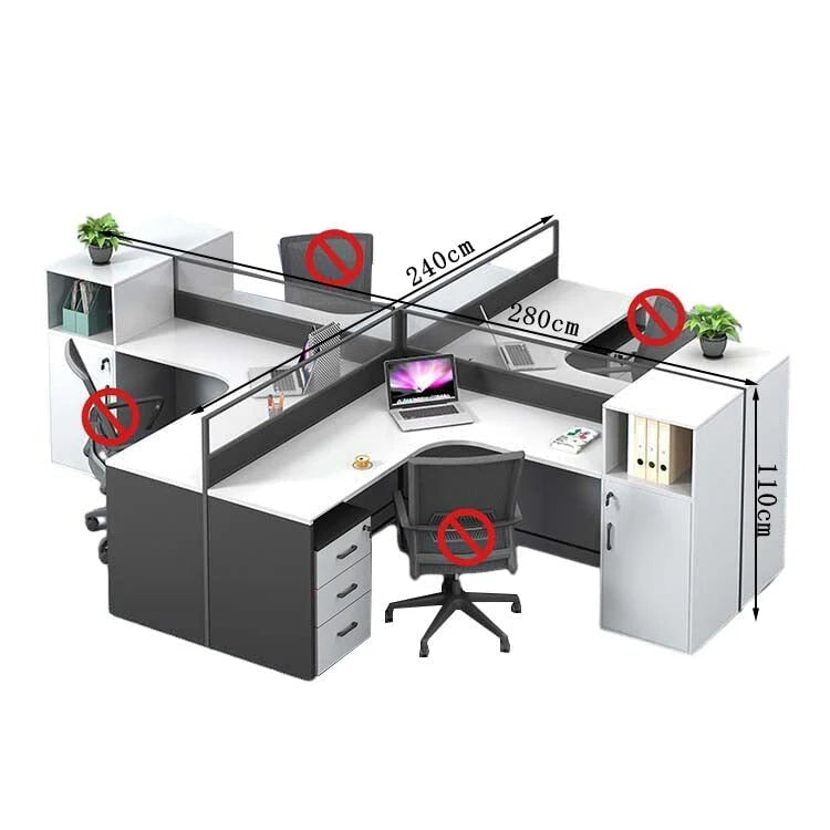 l shaped office desk work station kaguyasuBGZ k 209 main images 6