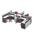 l shaped office desk work station kaguyasuBGZ k 209 main images 7
