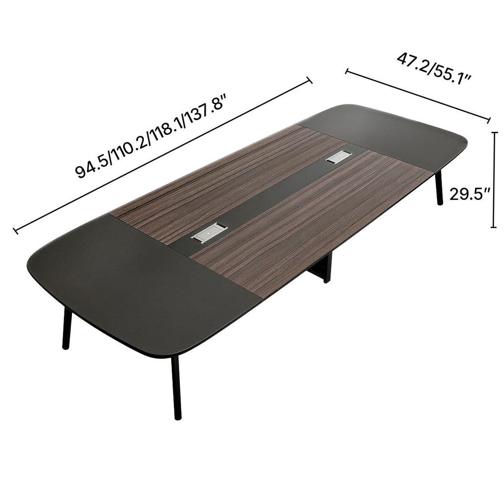 Rectangular Conference Table - 12-Seat Wooden Desk - product image 15