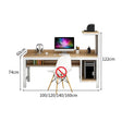 Large Computer Desk | Desk with Back Panel
