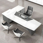 luxury executive desk high gloss l shaped desk kaguyasuLBZ 2150 main images 10