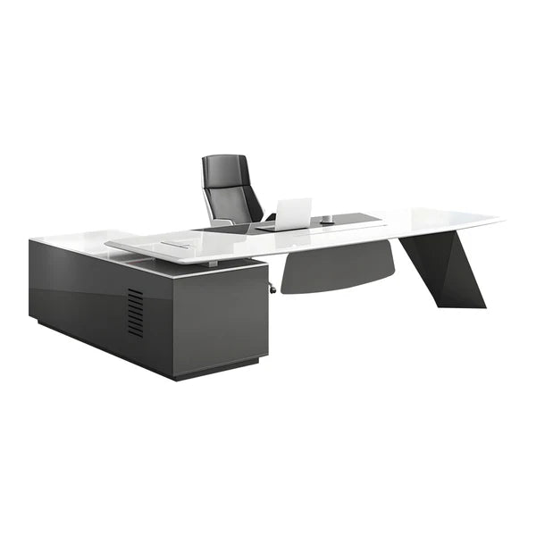 luxury executive desk high gloss l shaped desk kaguyasuLBZ 2150 main images 12