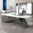 luxury executive desk high gloss l shaped desk kaguyasuLBZ 2150 main images 19