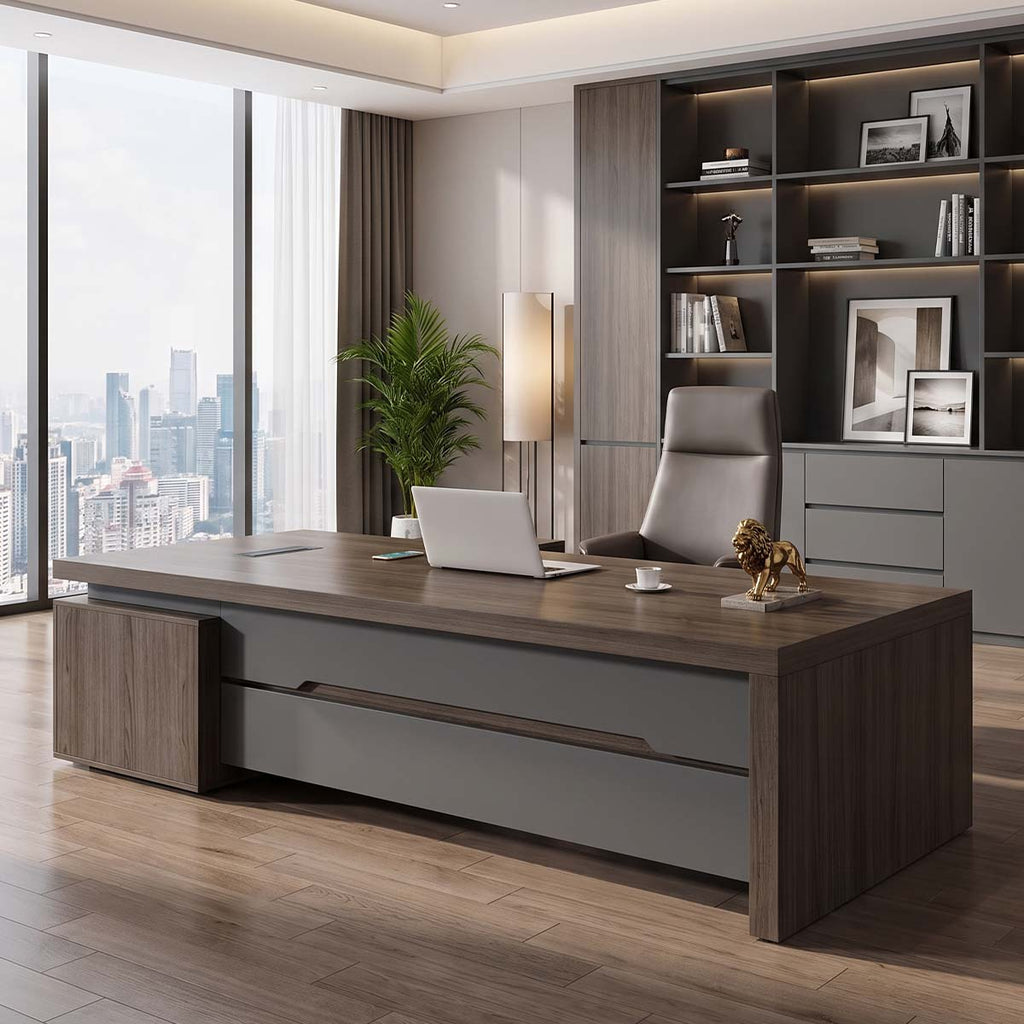 main image executive desk with drawers combination lock LBZ T109 3