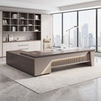 main image l shaped executive desk with side cabinet dial lock LBZ T068 1