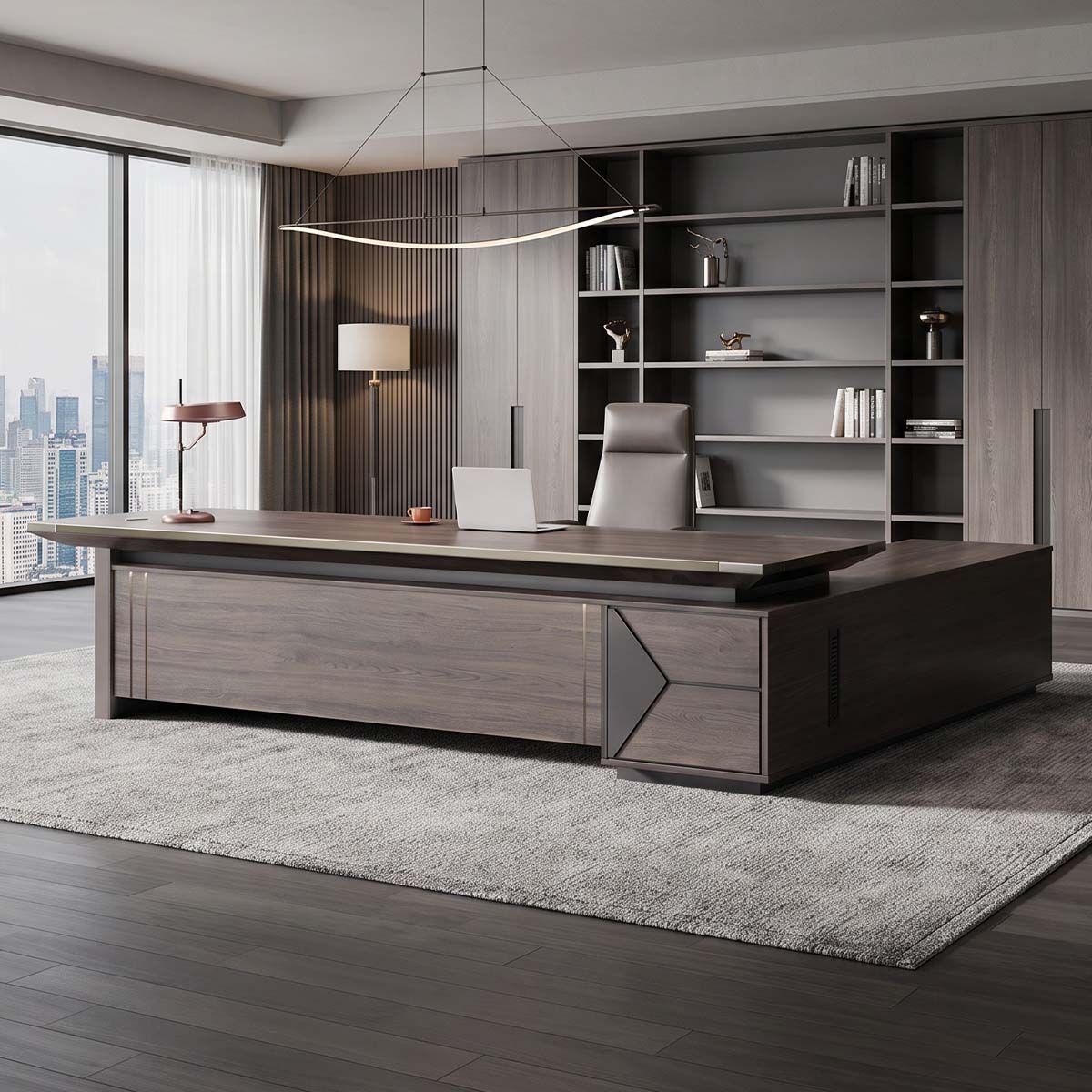 main image luxury executive office desk with drawers LBZ C025 2