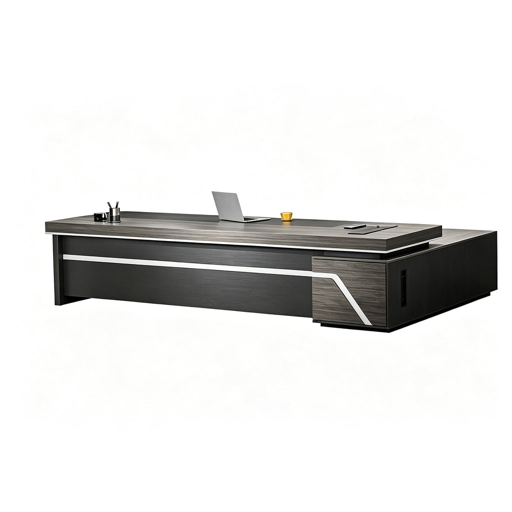 main image multifunctional president desk with power outlet pc ventilation LBZ M015 3