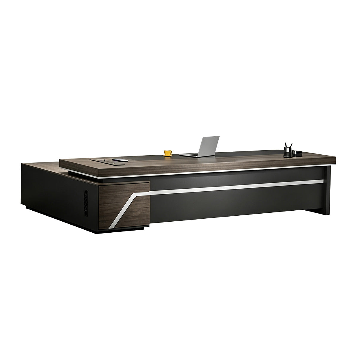 main image multifunctional president desk with power outlet pc ventilation LBZ M015 4