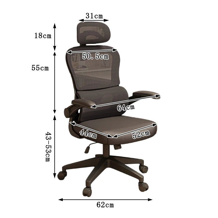 mesh executive chair ergonomic office chair with headrest kaguyasuBGY S005 detailed images 8