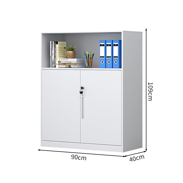 minimalist bookshelf unit white steel cupboard display kaguyasuCWG C080 main image 1