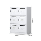minimalist bookshelf unit white steel cupboard display kaguyasuCWG C080 main image 10