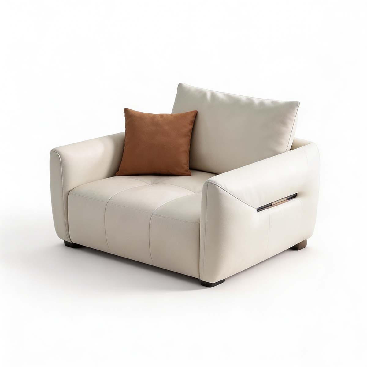 minimalist sofa premium small leather sofa for office kaguyasuBSF 019 main images 2