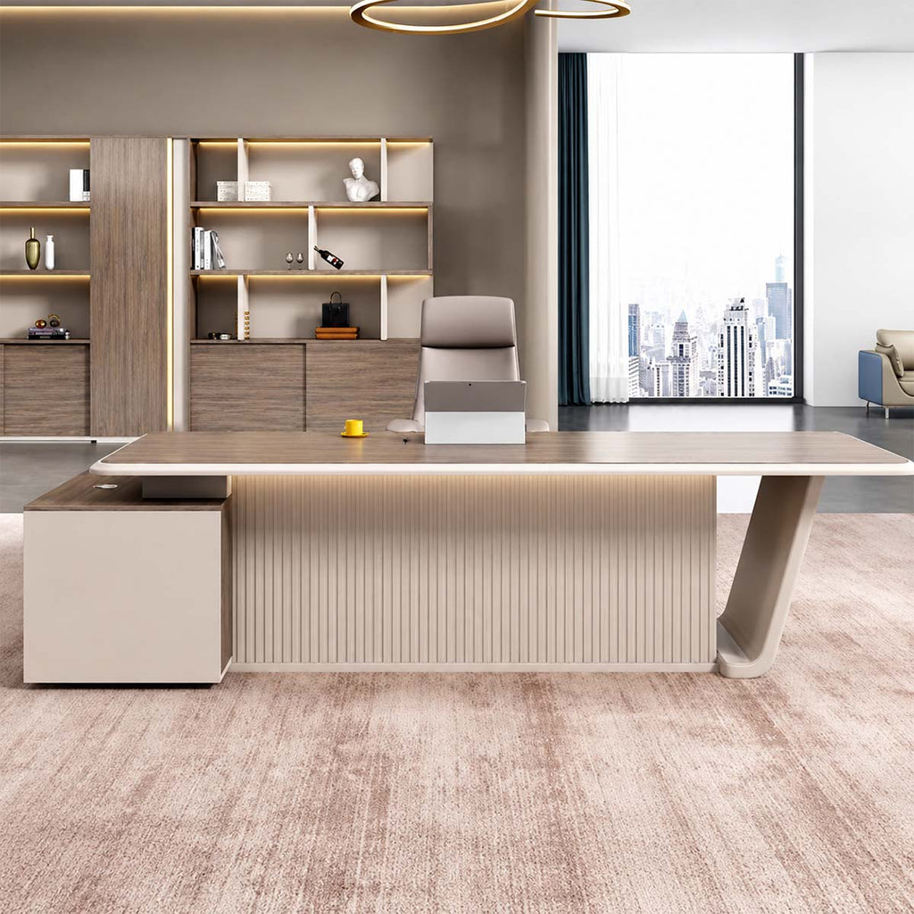 Modern Office Desk with Drawers - Executive Desk - product image 3