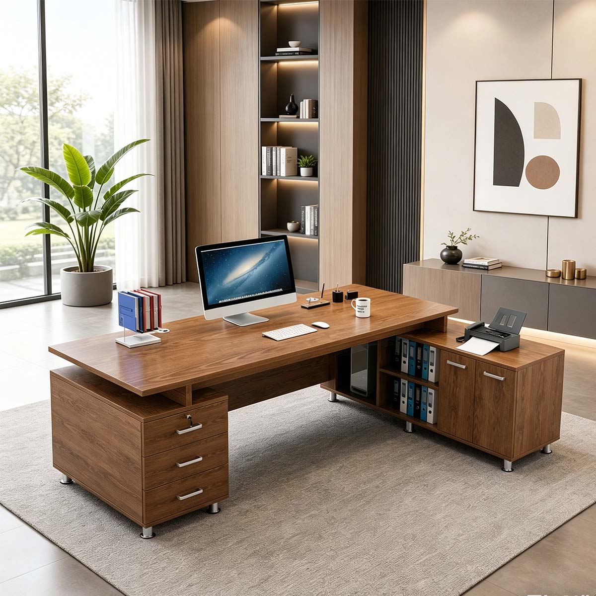 modern executive desk professional executive office desk kaguyasuLBZ 10145 main images 4 Hauptbild