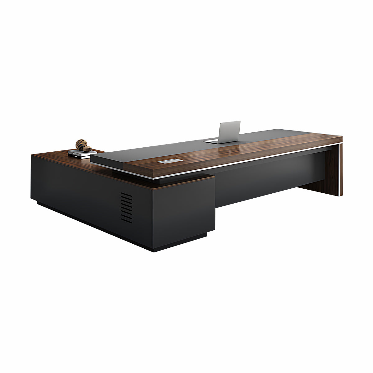 modern executive desk walnut desk with storage drawers kaguyasuLBZ 754 main images 25 Hauptbild