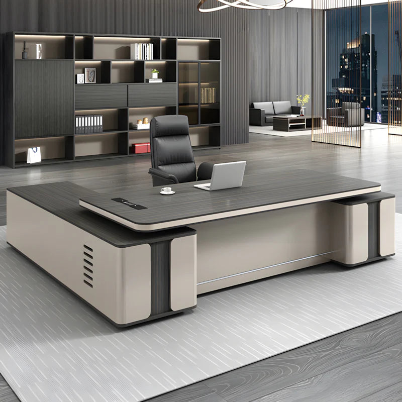 modern l shaped executive desk oak executive desk kaguyasuLBZ 2089 detailed images 18 Hauptbild