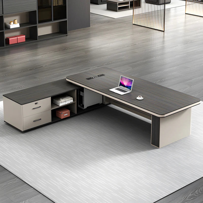 modern l shaped executive desk oak executive desk kaguyasuLBZ 2089 main images 24