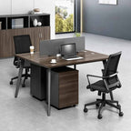 office workstation brown computer desk kaguyasu BGZ-2014 main images 2