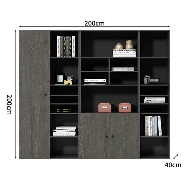 premium executive bookcase oak display cabinet design kaguyasuCWG S056 detailed images 1