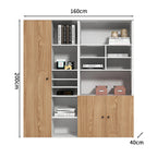 premium executive bookcase oak display cabinet design kaguyasuCWG S056 detailed images 10