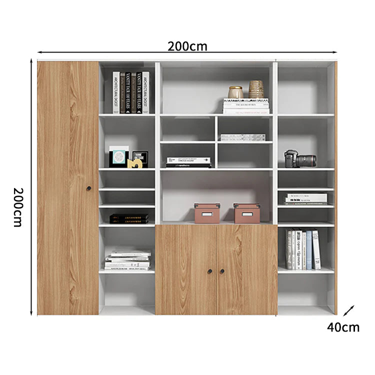 premium executive bookcase oak display cabinet design kaguyasuCWG S056 detailed images 11