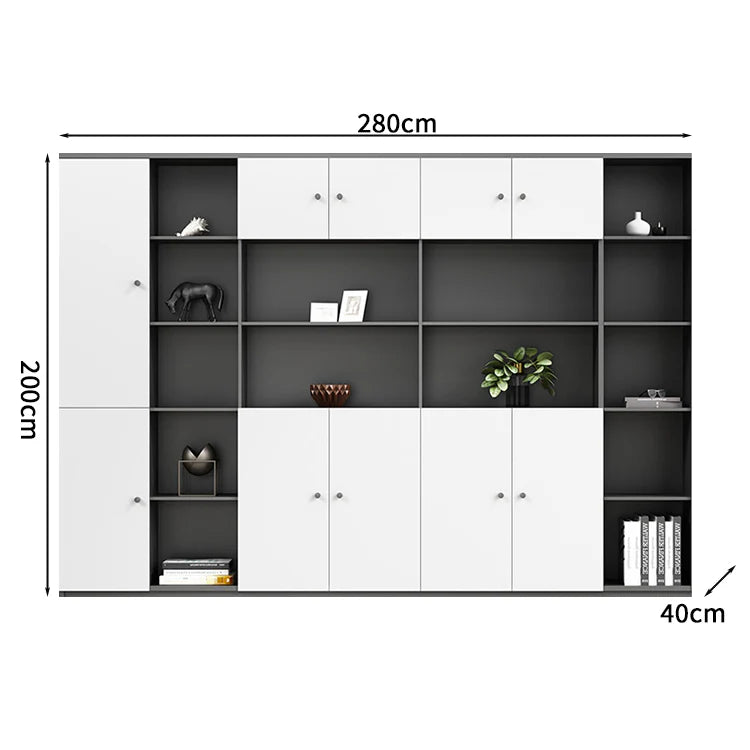 premium executive bookcase oak display cabinet design kaguyasuCWG S056 detailed images 4