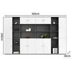 premium executive bookcase oak display cabinet design kaguyasuCWG S056 detailed images 8