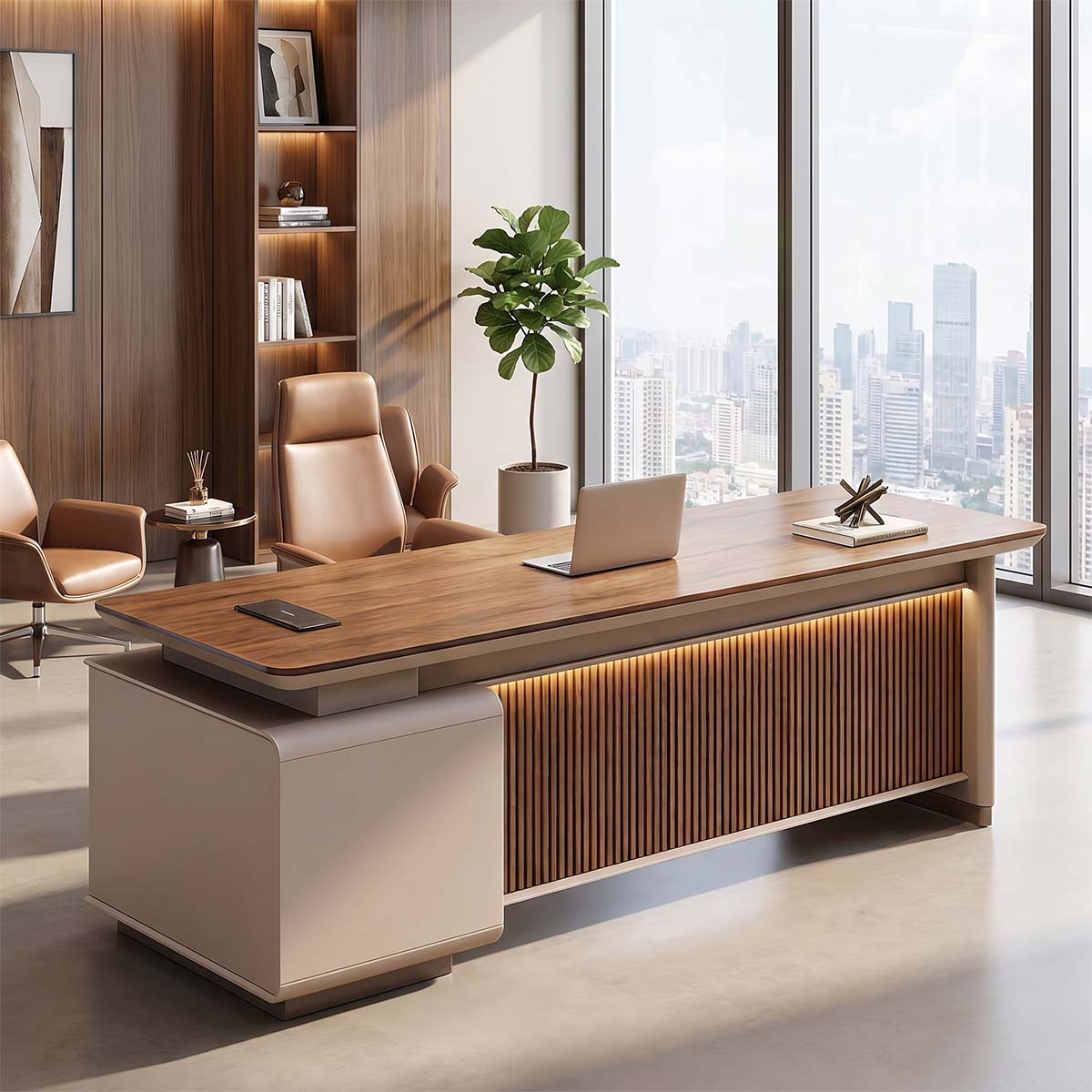 premium office desk executive desk with storage kaguyasuLBZ 2332 main images 1 Hauptbild