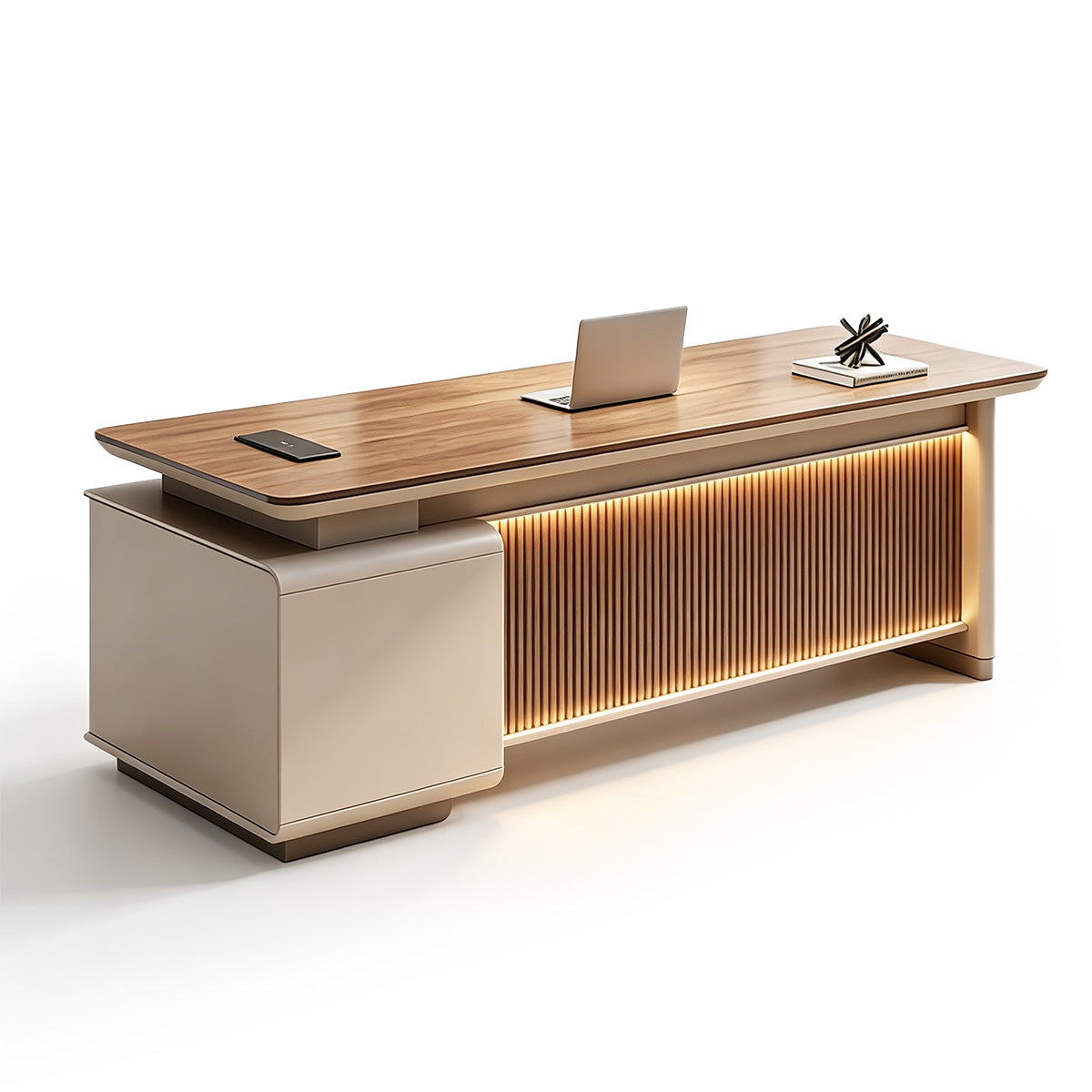 Premium Bürotisch | Chefschreibtisch mit Stauraum Zweitbild