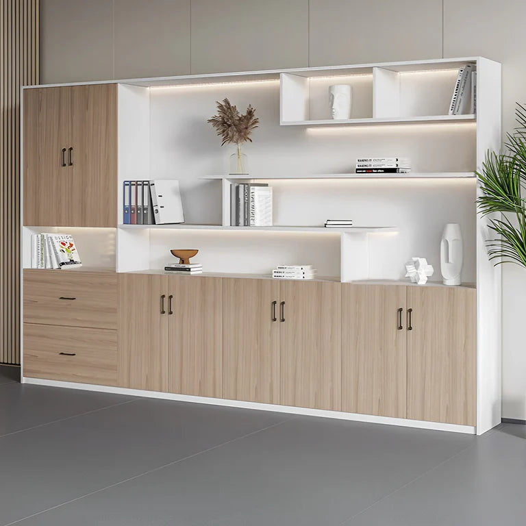 premium white bookcase cabinets and display cabinets kaguyasuCWG K098 main images 1 Hauptbild