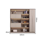robust shelf shelving large capacity wood bookcase kaguyasuCWG K054 detailed images 3