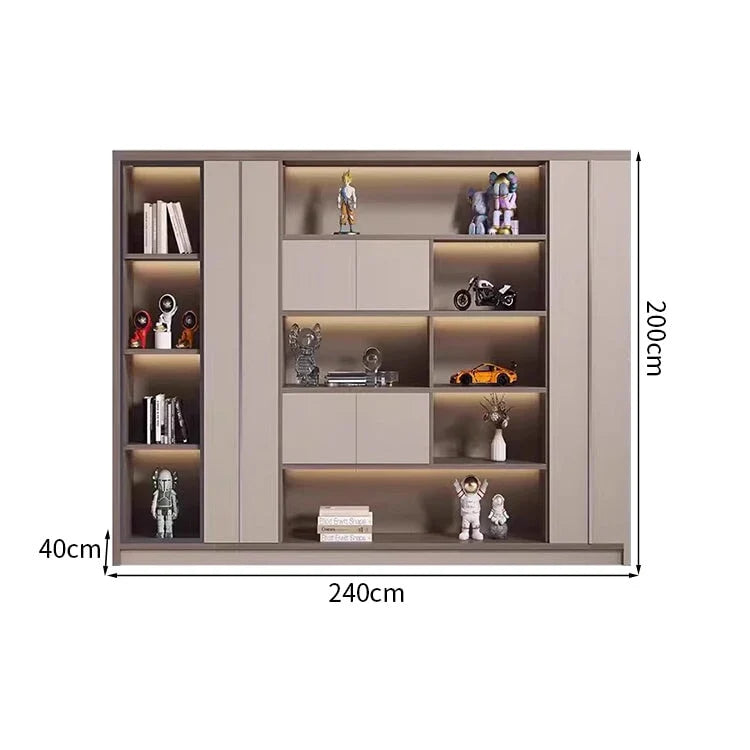 robust shelf shelving large capacity wood bookcase kaguyasuCWG K054 detailed images 5