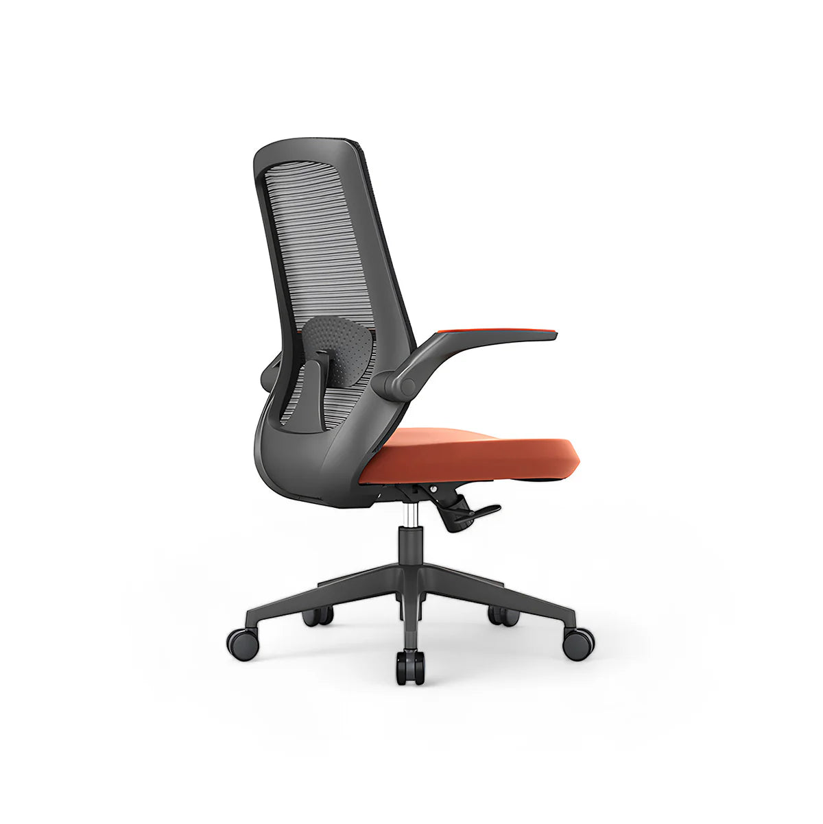S-Kurven-Ergonomie-Bürostuhl | Schwarzer Mesh-Arbeitsstuhl | Kaguyasu Zweitbild